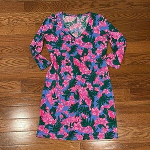 Lilly Pulitzer Vibrant Pink and Purple Mini Dress - Size S